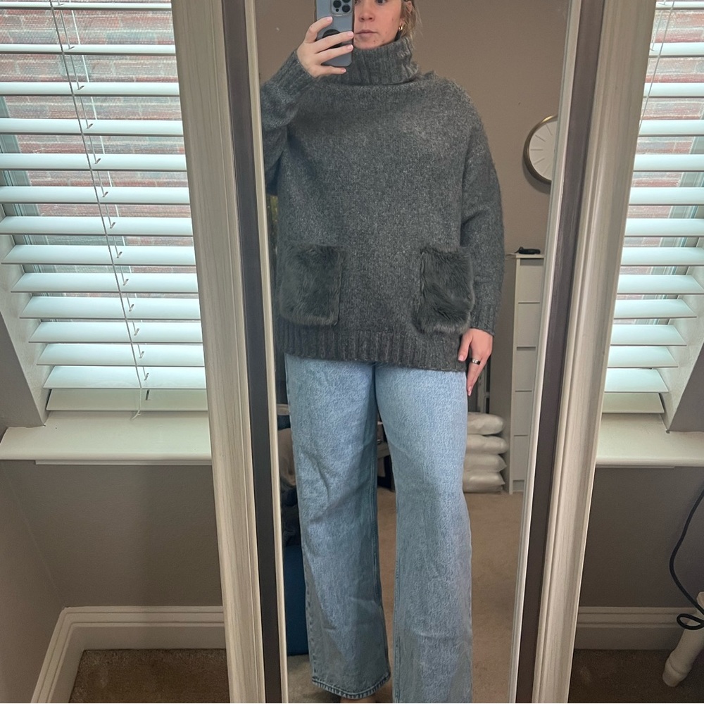 Dark grey Zara Knit sweater
